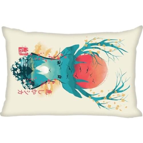 Custom Japanese Art Pillow Cover Rectangle Zippered Classic Fashion 50X75cm Two sided Prints Pillow Case