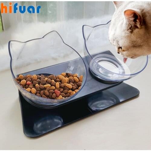 Non-Slip Double Cat Bowl Dog Bowl With Stand Pet Feeding Cat Water Bowl For Cats Food Pet Bowls For Dogs Feeder Product Supplies