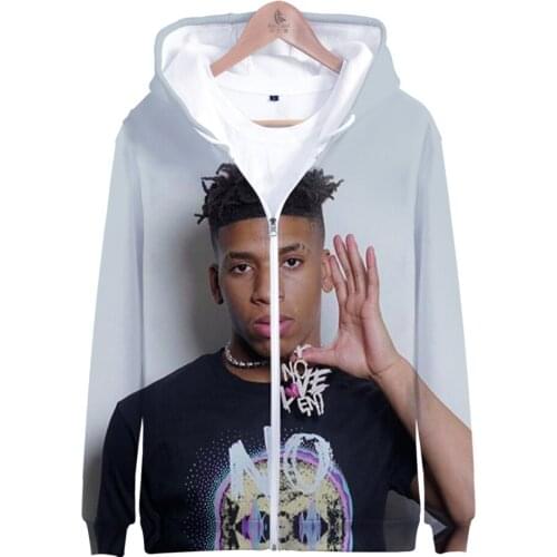 NLE Choppa Rapper Hip Pop 2020 New 3D Zipper Hoodies Sweatshirt Streetwear Women/men/kids Harajuku Loose Oversized Hooded Zip-up