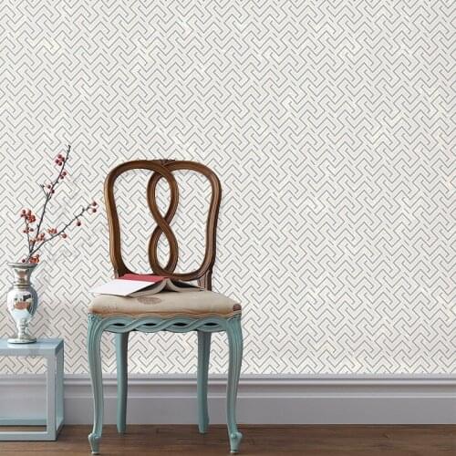 Beibehang Chinese simple line striped wallpaper interior decoration living room bedroom KTV wall wallpaper nonwoven 3d wallpaper