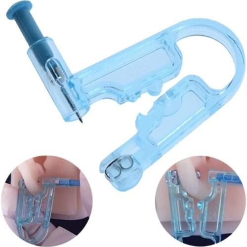 Disposable Safe Sterile Nose Ear Piercing Kit Piercing Gun+Alcohol Swab