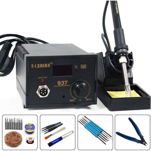 SAIKE 937 ESD Digital Display Soldering Station Electricity Soldering Iron Electrician Welding Repair Electricity Soldering Pen