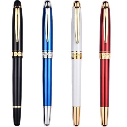 Duke Fountain Pen Luxury High Quality 14K Gold Nib Special Pens Metal Handle Business Stationary Supplies Gift
