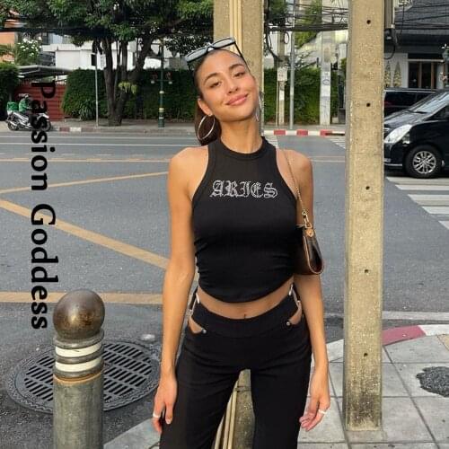 Casual Women Letter Rhinestone Crop Tops Sleeveless Slim Tank Vest Bustier Strapless Hot Drilling Glitter Cropped Tops Summer