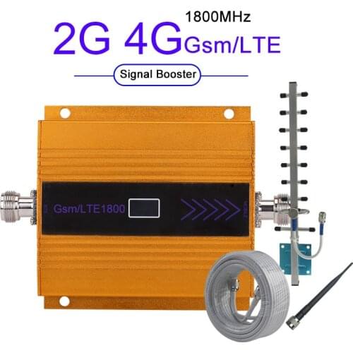 Cellular Signal Repeater 4G Mobile Network Booster 4g Cellular Amplifier Signal Repeater Cell Phone GSM 4G LTE B3 1800mhz