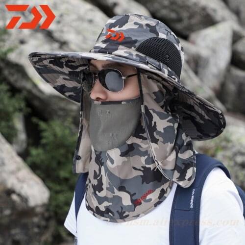 Daiwa Fishing Sun Hat 2020 Men and Women Summer Outdoor Mountaineering Quick-drying Fisherman Hat Fishing Breathable Cover Hat