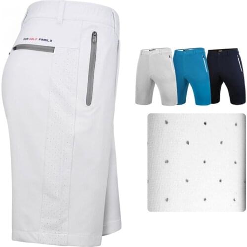 1 Pcs Golf Shorts Mens Slim Clothing Summer Sweatpants Elastic Sports Wear Casual Shorts Side Comfortable Vents 4 Color