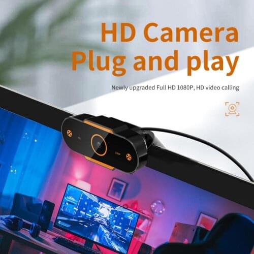 Convenient High Definition USB Webcam Live Streaming Camera With Mic For Computers Laptops HD Quality Monitor Adjustable Angle