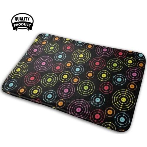 Periodic Shells Comfortable Door Mat Rug Carpet Cushion Periodic Table Science Nerd Geek Shells Atom Atomic Scientist Chemistry