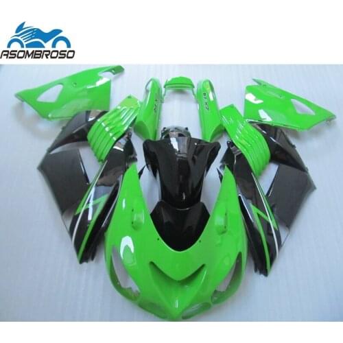 High Quality Injection Boldyworks for Kawasaki Ninja ZX14R fairing kit 2006-2008 green black fairing set zx14r 06 07 08 GJ50