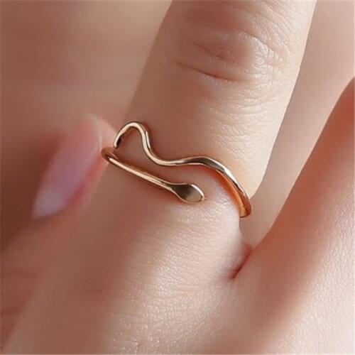 WKOUD Special Offer Anillos Anel Masculino Fashion Gold-color Rings Small Snake For Gifts High Quality Free Shipping Wholesale
