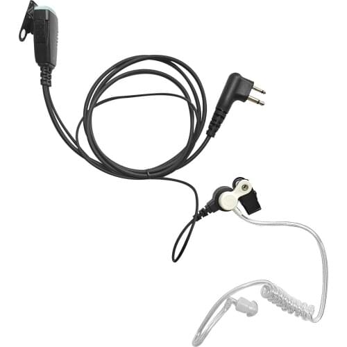 2Pin 2 Way Walkie Talkie Headset with Acoustic Tube and PTT for Motorola Radio
