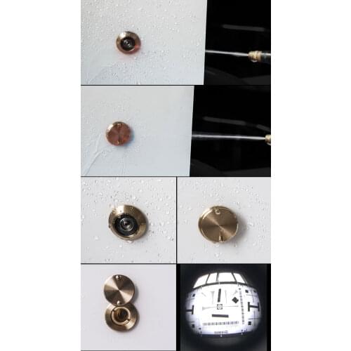 200º WaterProof Brass Copper 35-60mm Door Viewer Peephole Wide Angle