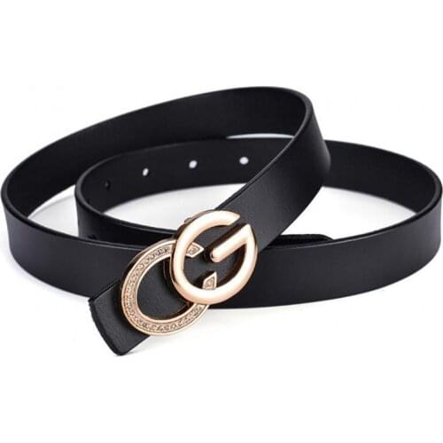 2020 woman belt genuine leather pu mixed high quality female strap fashion designer brand thin belt C G metal buckle