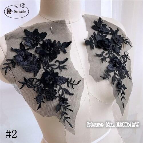 4pcs/lot Exquisite 3D Beading Applique 10 Colors Can Be Selected DIY Clothing Accessories RS1189