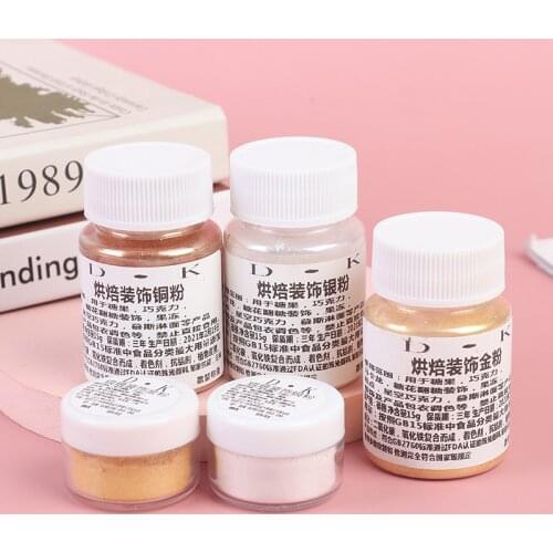 5/15g Edible Cake Gold Powder Mousse Cake Decor Flash Baking Color Dust Hot Sale