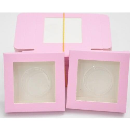 50/PCS Wholesale Paper Eyelashes Box Package Lash Boxes Packaging Custom 25mm Mink Eyelashes Makeup Lashes Box Case Bulk Vendors