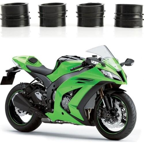 80% Dropshipping!! 4Pcs Wear-resistant Corrosion Resistant Rubber Motorcycle Intake Manifold Boots Carburetor GPZ900R for Kawasa