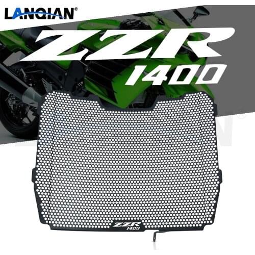 For Kawasaki ZZR1400 Motorcycle Aluminum Radiator Grille Guard Cover Protector ZZR 1400 2014 2015 2016 2017 2018 2019 2020 Parts