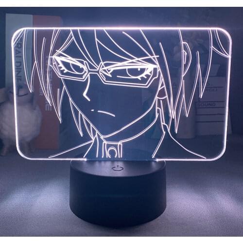 Danganronpa Anime Led Night Light Togami Byakuya Figure 3d Table Nightlight Lamp for Bedroom Decor Kids Gift Danganronpa Gifts