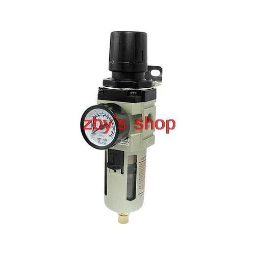 AW3000-03 Air Source Treatment Filter Regulator w 0-1Mpa Pressure Gauge