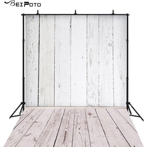 BEIPOTO White Wood Floor Backdrop for Photoraphy Background wooden texture newborn Props Photo Studio Photocall baby shower
