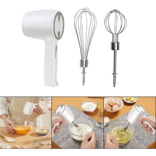 Wireless Portable Electric Hand Mixer Hand Blender Power Egg Whisk Foamer Baking