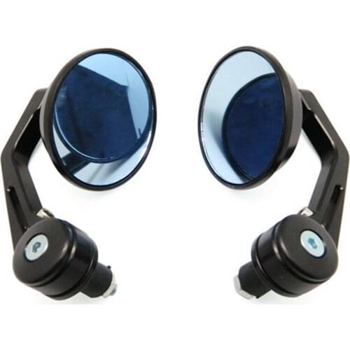 EE support Motorcycle Accessories Aluminum Alloy Motor Side Mirrors 22mm ~ 25mm Handlebar End Motocycle Mirror Black XY01