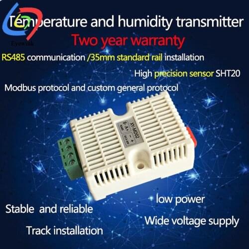 XY-MD02 Temperature and Humidity Transmitter Detection Sensor Module Modbus SHT20 Temperature Sensor RS485 Signal Analog