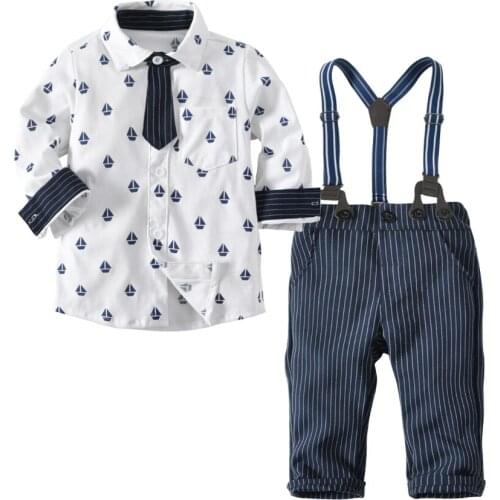 2021 New Arrival Baby Clothing Boy Baby Sets Long Sleeve Shirts Overalls Newborn Casual Clothes Set Ropa Bebe Recien Nacido