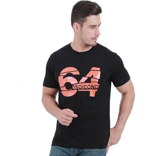 DSQICOND2 Summer DSQ Fashion Cotton 64 T-shirt Men Short Sleeves Cool Tops Tees with Mesh Baseball Trucker Cap Snapback Dad Hats