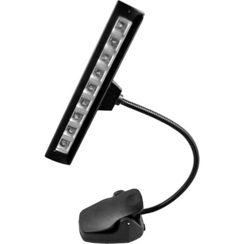 Flexible Clip-on LED Light 9-LED Floodlight For Orchestra Piano Violin Music Stand