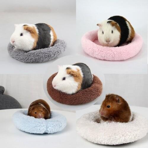 Guinea Pig Bed Hamster Hedgehog Nest Pad Squirrel Chinchilla Rat House Soft Warm Cotton Small Pet Winter Bedding