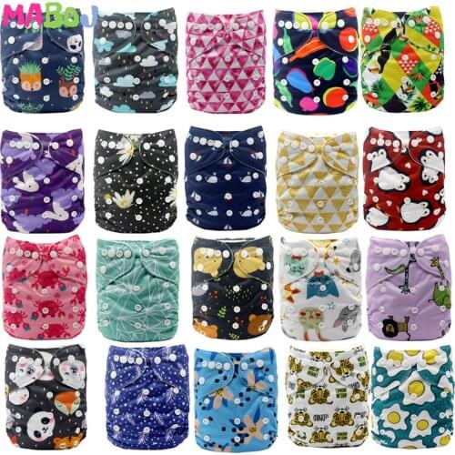 MABOJ Baby Ecological Diapers Cloth Reusable Diaper Bebe Washable Pocket Nappy Cover Pul One Size Fits All New Wholesale 2020