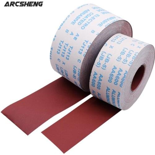 1 Meter 80-600 Grit Emery Cloth Roll Polishing Sandpaper For Grinding Tools Metalworking Dremel Woodworking Furniture