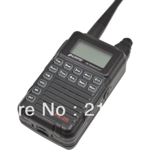 Updated Version Puxing PX-2R VHF136-174MHZ TX & RX, + UHF400-470MHz RX FM transceiver with Keypad LCD for security,hotel,ham