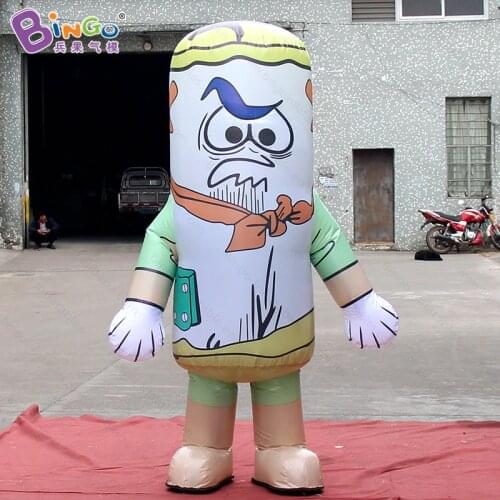 Personalized 2.2 meters inflatable cartoon character costume for event / lovely doll costume balloons toys