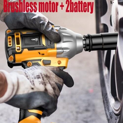88V 520Nm 10000mAh Cordless Electric Impact Wrench Drill Screwdriver 110-240V with TWO Batteries