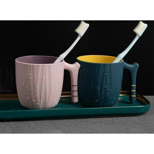 Mouthwash Cup Smooth Edge Large Capacity Shock-proof Household Creative Toothbrush Tumbler Double-layer brushing cup