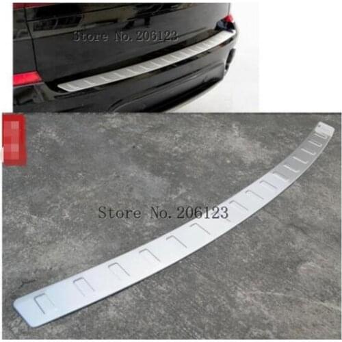 Steel Rear Bumper Protector sill plate cover trim outside for bmw X5 E70 2008 2009 2010 2011 2012 2013