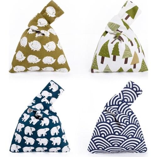 Woman Handbag small tote bag sea wave Pattern HandBags Women Ladies Bag girl pouch japanese style hand clutch purse wristlet