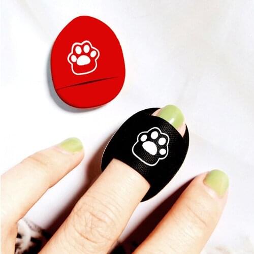 2Pcs Mini oval Cosmetic Puff Soft Finger Facial Makeup Sponge Cosmetics Soft Cotton Face Powder Puff Washable Lightweight