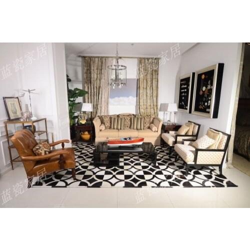 2018 free shipping 1 square meter 100% natural hand made cow leather round rug