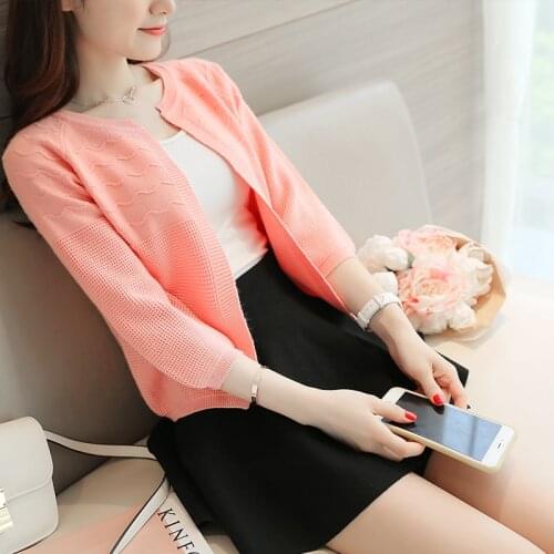 2021 New Arrival Ohclothing 2021 Womens Sweater In Spring And Autumn, The New Short All-match Loose Backing Cardigan Jacket