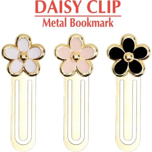 3 pcs/lot Fashion Flower Design Metal Paper Clips Classic Small School Office Clip Bookmarks Stationery Supplies