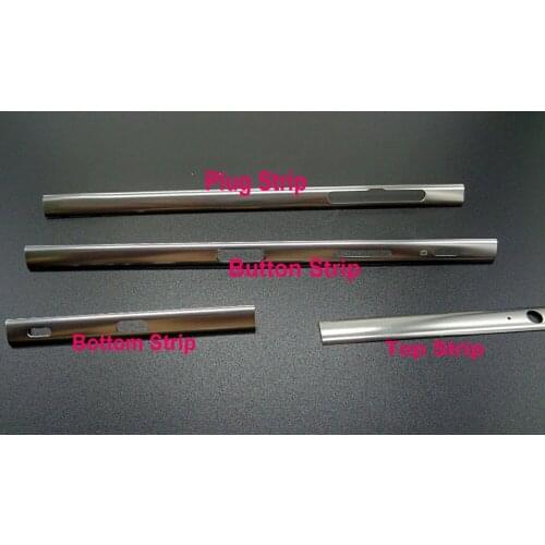 3 colors 100% Original Ymitn Metal Housing Buttons Top&Bottom Cap Bezel Frame Stripe For Sony Xperia Z5P E6833 E6883,Free Ship