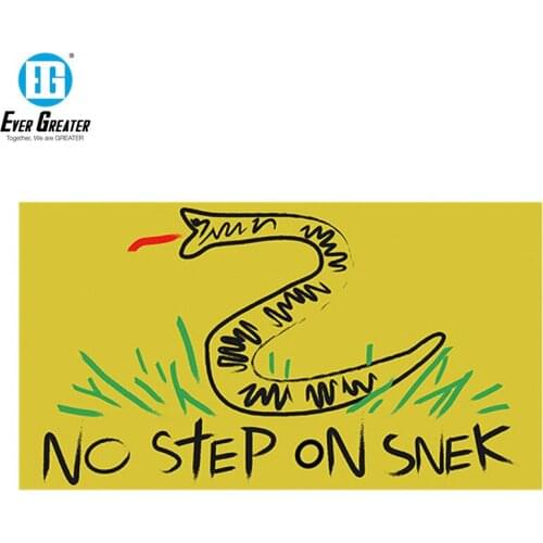 4.5*2.5inch Car Styling NO STEP ON SNEK DECAL STICKER Vinyl JDM Car Stickers and Decals