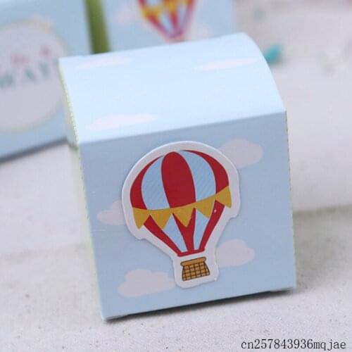 500pcs Air Balloon Favor Box Wedding Candy Box for Guests Baby Birthday Party Gift Box Baby Shower Favors