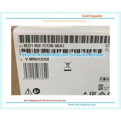 6ED1052-1CC01-0BA8 6ED10521CC010BA8 Updated To 6ED1052-1CC08-0BA0 LOGO 24CE PLC Module 8di 4ai 4do With Screen PLC New