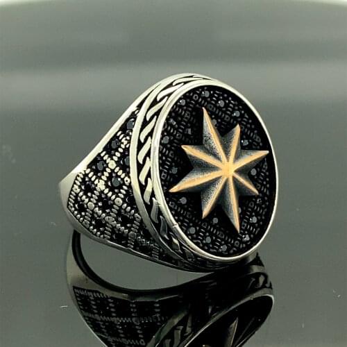 925 Sterling Silver Sword Ring, Embroidered Ring , Ottoman Jewelry Hand Made in Turkey